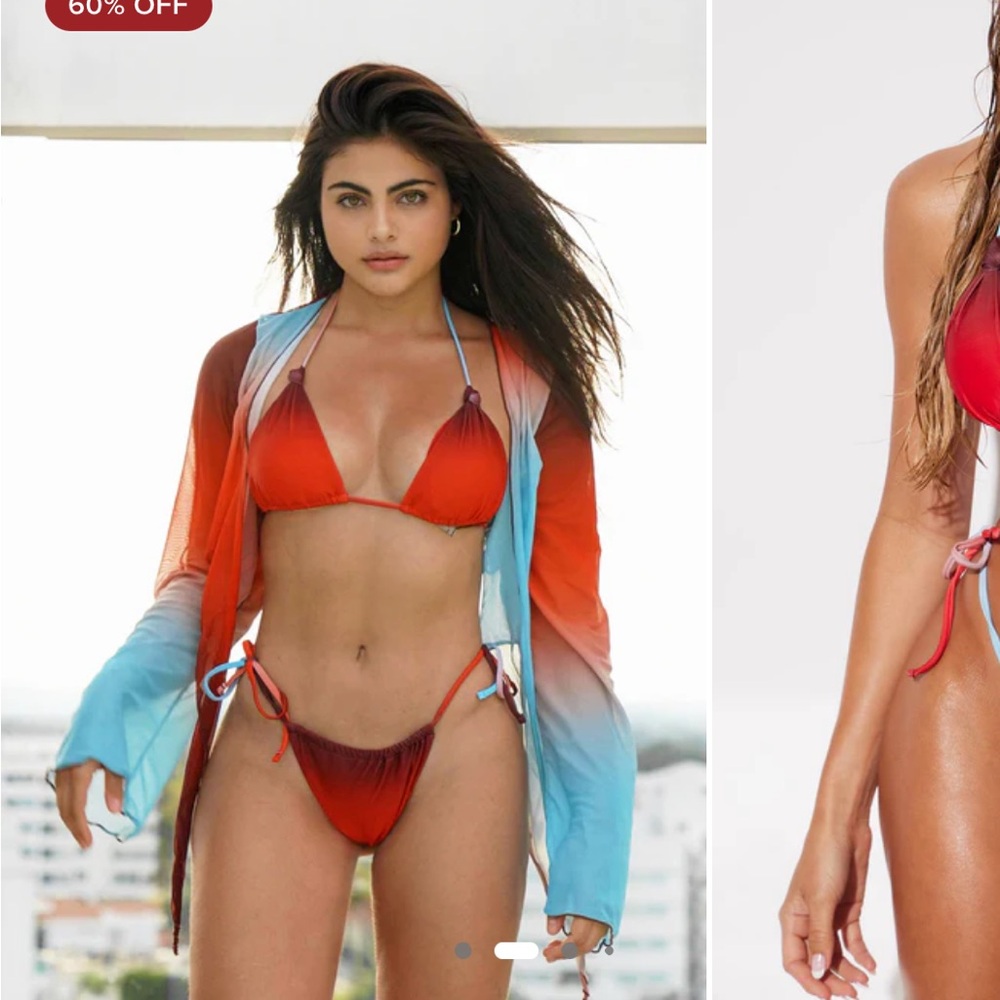 NWT Fashion Nova Sun-kissed In Ibiza 3 Piece Sunsuit - Picture 5 of 13